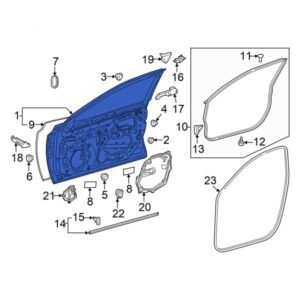 Дверь передня ліва camry 80